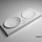 Alparini Monte 120см Solid Surface раковина двойная матовая