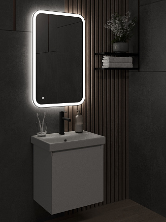 Зеркало с подсветкой КАПЕЛЛА (50*80 /80*50) /универсальное/ AQUA DE MARCO