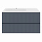 Тумба подвесная ДАЛЛАС 100 левая /графит матовый / AQUA DE MARCO