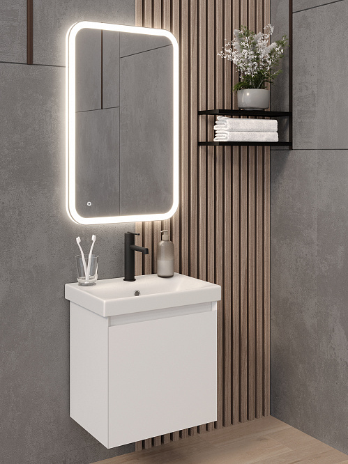 Зеркало с подсветкой КАПЕЛЛА (50*80 /80*50) /универсальное/ AQUA DE MARCO
