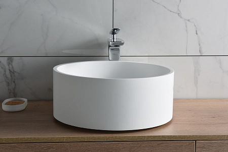 Alparini Piano 40см Solid Surface раковина накладная матовая