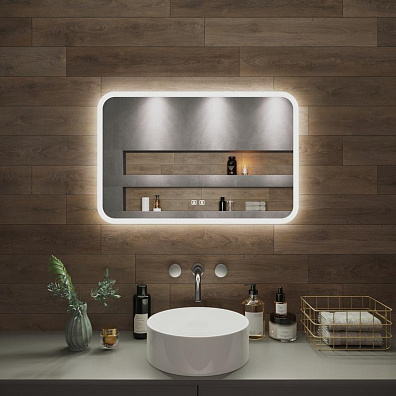 Зеркало с подсветкой АМАЗОН (80*60) /AQUA DE MARCO